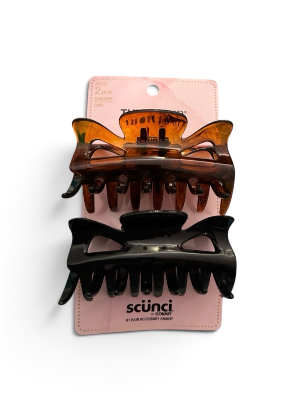 Hair Claw Clips - Black and Tortoiseshell